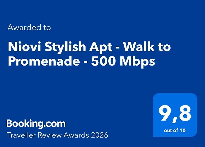 Niovi - 3min Walk To Promenade - 500 Mbps Fiber Appartement Thessalonique